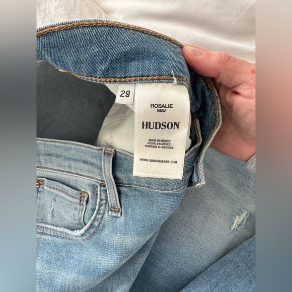 Hudson High Rise Wide Leg Jeans - Picture 10 of 11